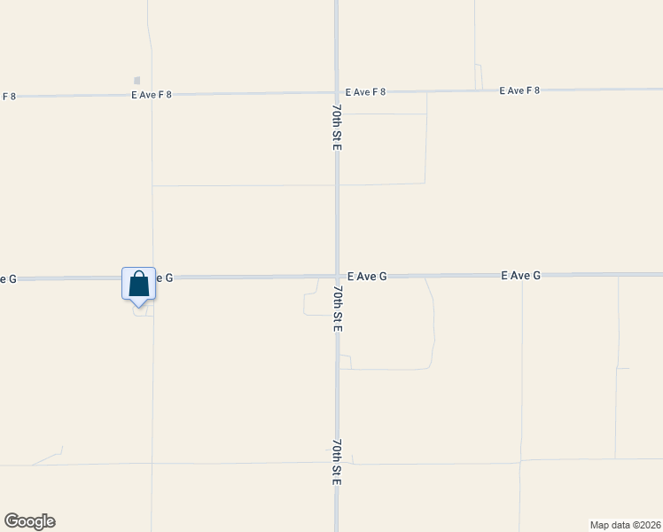 map of restaurants, bars, coffee shops, grocery stores, and more near 46817 70th Street East in Lancaster