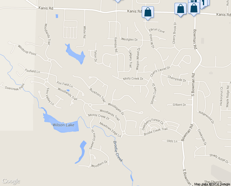 map of restaurants, bars, coffee shops, grocery stores, and more near 6 Eagle Talon Cove in Little Rock