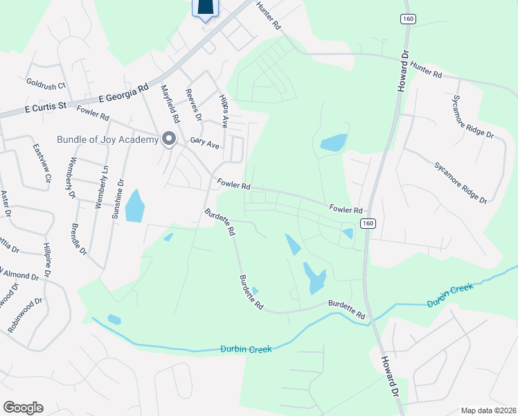 map of restaurants, bars, coffee shops, grocery stores, and more near 207 Burdette Road in Simpsonville