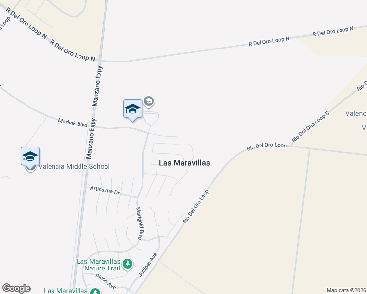 map of restaurants, bars, coffee shops, grocery stores, and more near in Las Maravillas