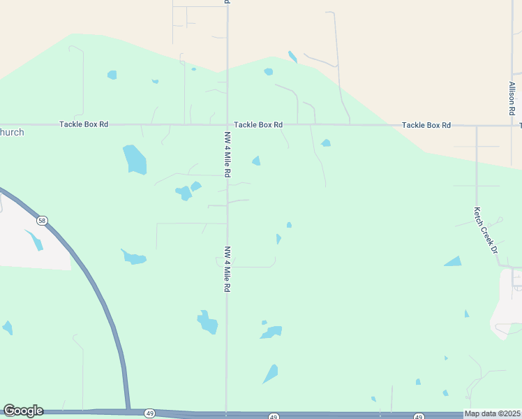 map of restaurants, bars, coffee shops, grocery stores, and more near 8770 Northwest 4 Mile Road in Lawton