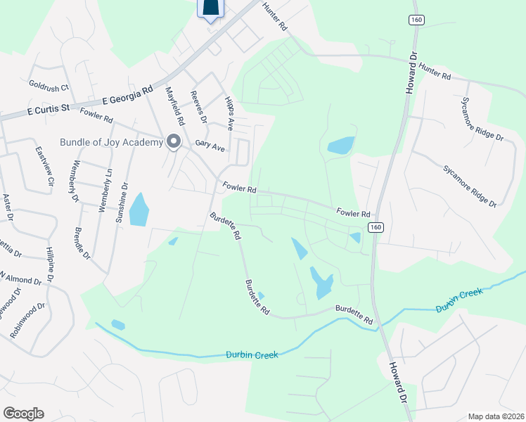 map of restaurants, bars, coffee shops, grocery stores, and more near 207 Burdette Road in Simpsonville