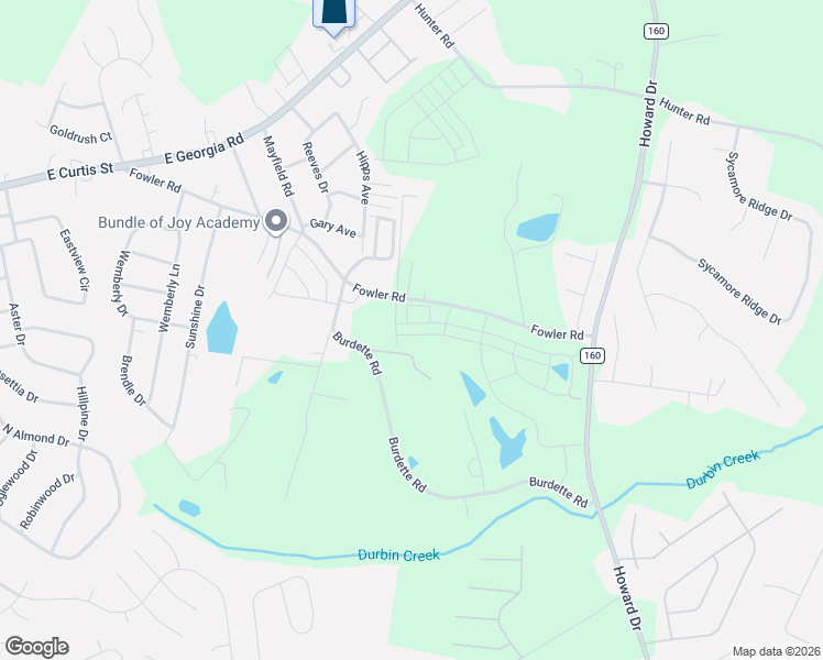 map of restaurants, bars, coffee shops, grocery stores, and more near 207 Burdette Road in Simpsonville