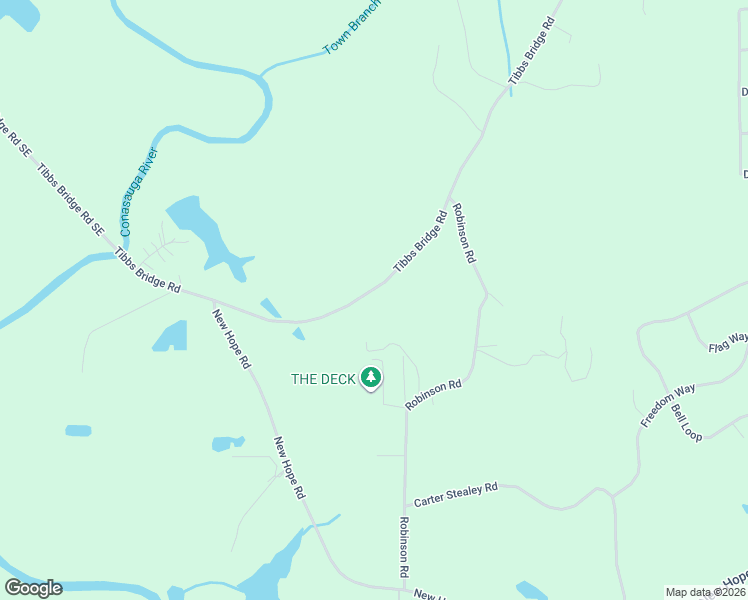 map of restaurants, bars, coffee shops, grocery stores, and more near 2246 Tibbs Bridge Road in Chatsworth