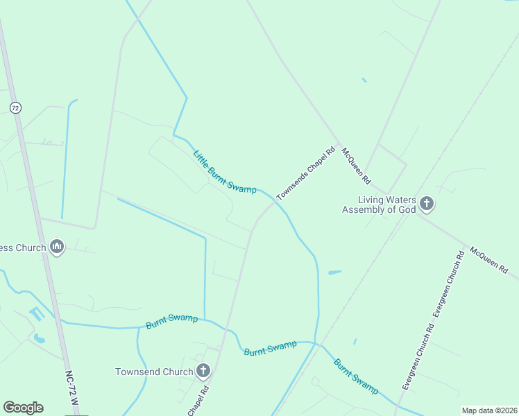 map of restaurants, bars, coffee shops, grocery stores, and more near 1221 Townsends Chapel Road in Pembroke