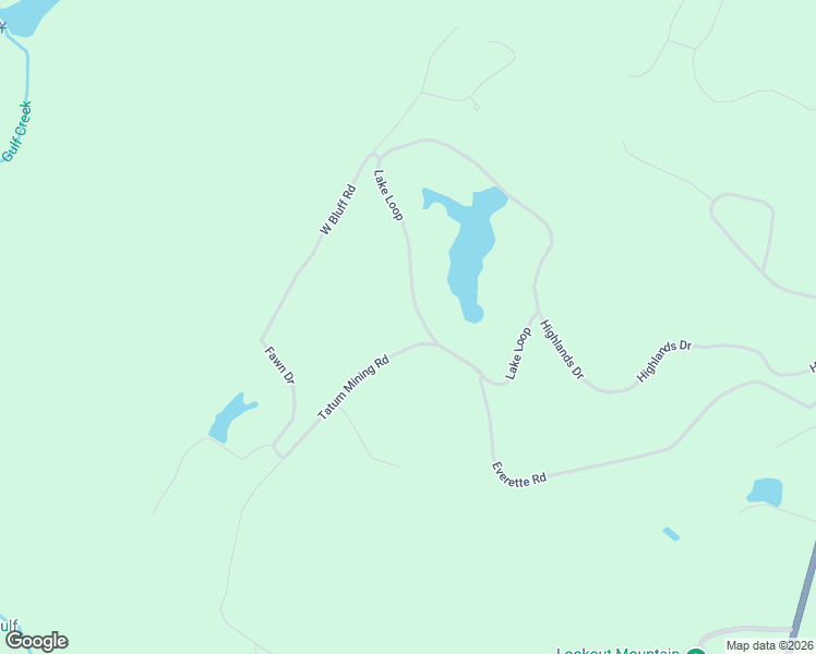 map of restaurants, bars, coffee shops, grocery stores, and more near 96 Tatum Mining Road in Cloudland