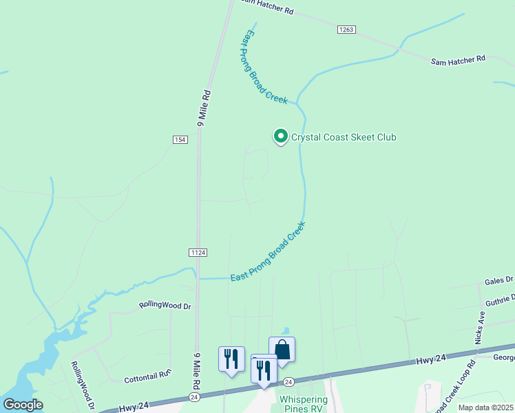 map of restaurants, bars, coffee shops, grocery stores, and more near 104 Colony Street in Newport