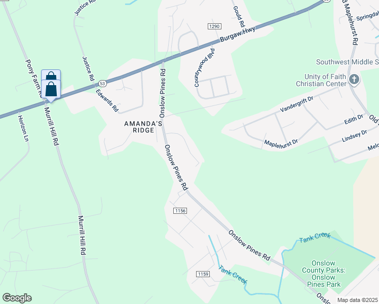 map of restaurants, bars, coffee shops, grocery stores, and more near 114 Sparrows Point Lane in Jacksonville