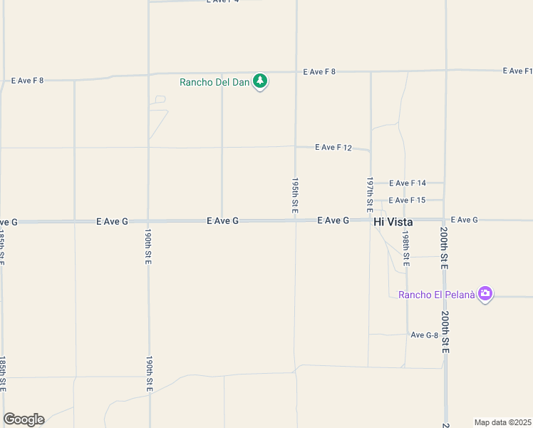 map of restaurants, bars, coffee shops, grocery stores, and more near East Avenue G in Los Angeles County