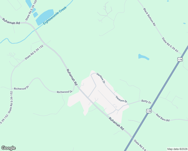 map of restaurants, bars, coffee shops, grocery stores, and more near 158 Venture Drive in Liberty
