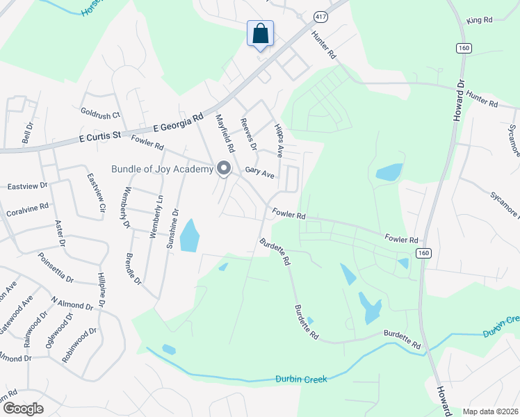 map of restaurants, bars, coffee shops, grocery stores, and more near 101 Burdette Road in Simpsonville