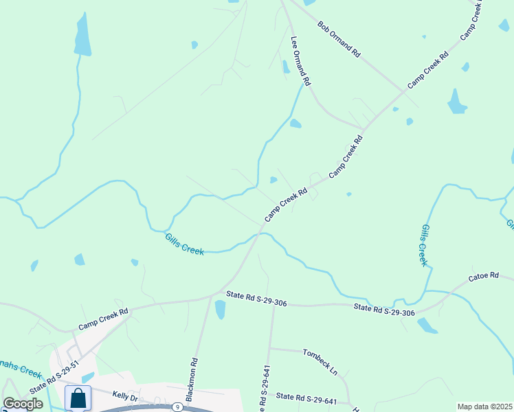 map of restaurants, bars, coffee shops, grocery stores, and more near 1853 Camp Creek Road in Lancaster