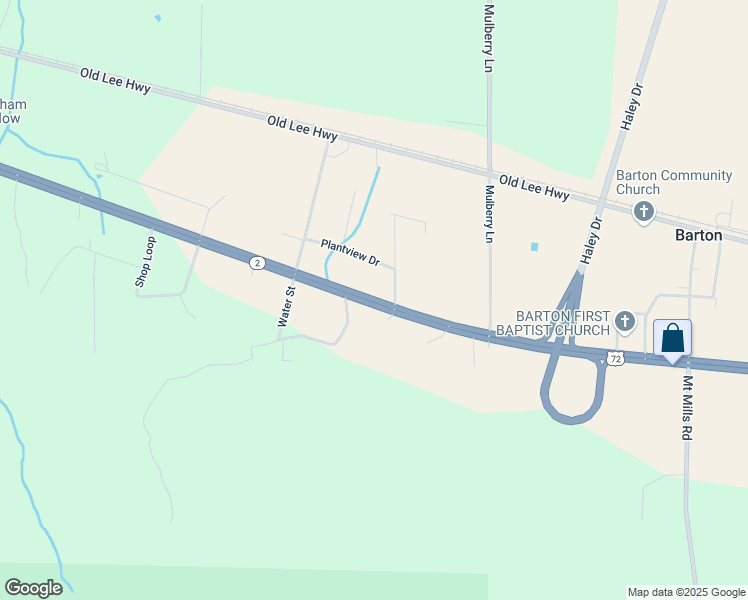 map of restaurants, bars, coffee shops, grocery stores, and more near U.S. 72 in Cherokee