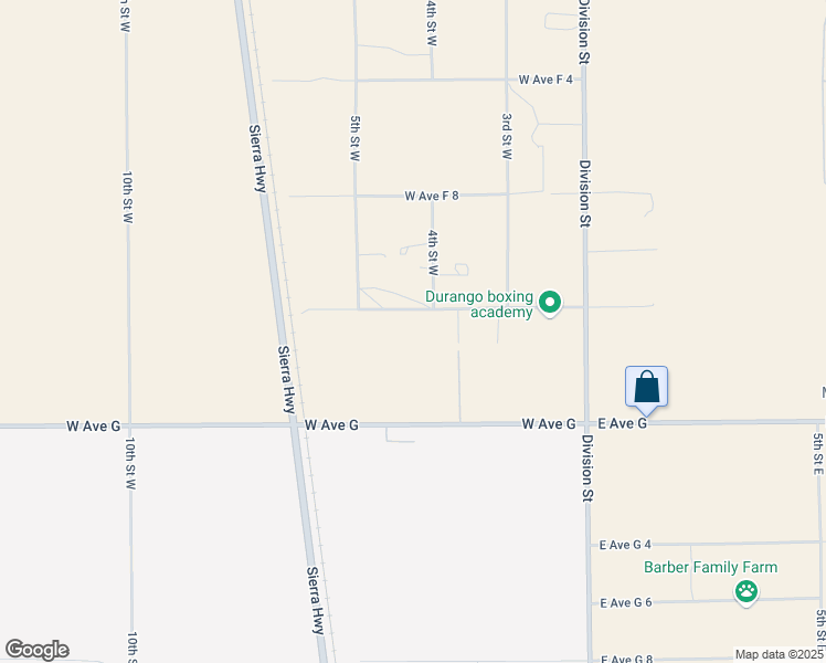 map of restaurants, bars, coffee shops, grocery stores, and more near 0 East Avenue F 12 in Lake Los Angeles