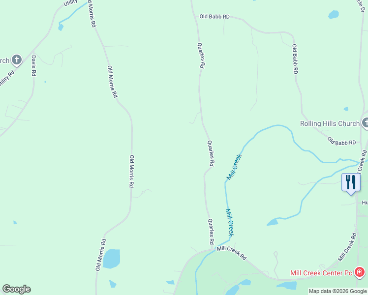 map of restaurants, bars, coffee shops, grocery stores, and more near 2820 Quarles Road in Rocky Face