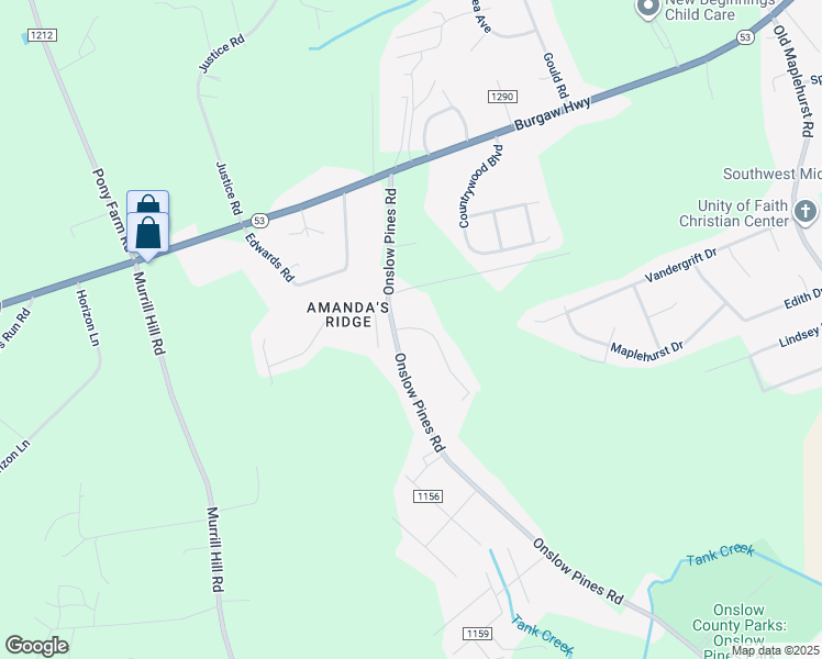 map of restaurants, bars, coffee shops, grocery stores, and more near 114 Sparrows Point Lane in Jacksonville