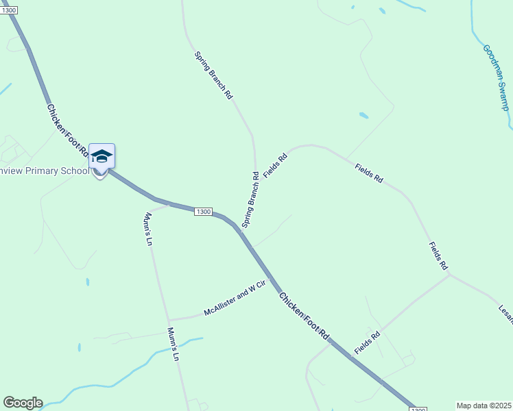 map of restaurants, bars, coffee shops, grocery stores, and more near 3481 Spring Branch Road in Tar Heel