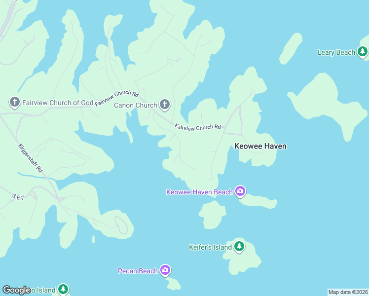 map of restaurants, bars, coffee shops, grocery stores, and more near 11070 Fairview Church Road in Seneca