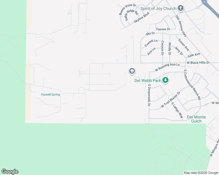 map of restaurants, bars, coffee shops, grocery stores, and more near 925 Roberts Road in Clarkdale