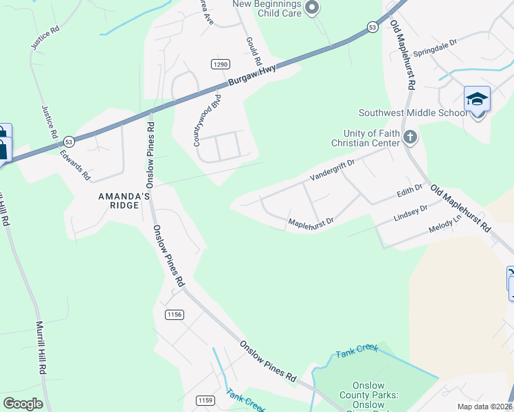 map of restaurants, bars, coffee shops, grocery stores, and more near 200 Vandergrift Drive in Jacksonville