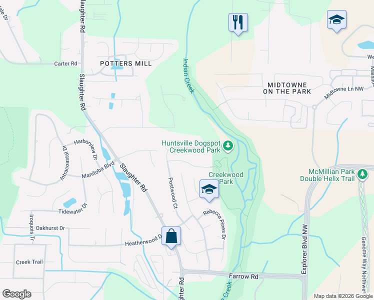 map of restaurants, bars, coffee shops, grocery stores, and more near 276 Postwood Court in Madison