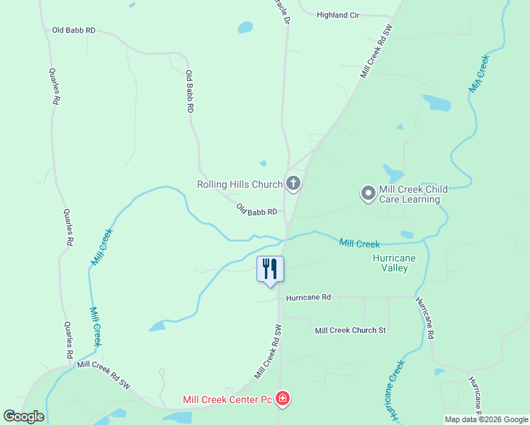 map of restaurants, bars, coffee shops, grocery stores, and more near 889 Old Babb Road in Rocky Face