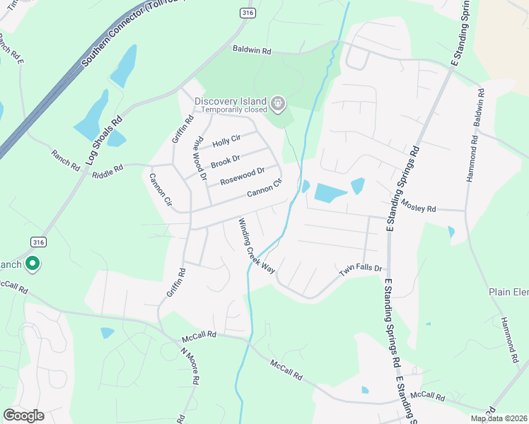 map of restaurants, bars, coffee shops, grocery stores, and more near 404 Great Oaks Way in Simpsonville