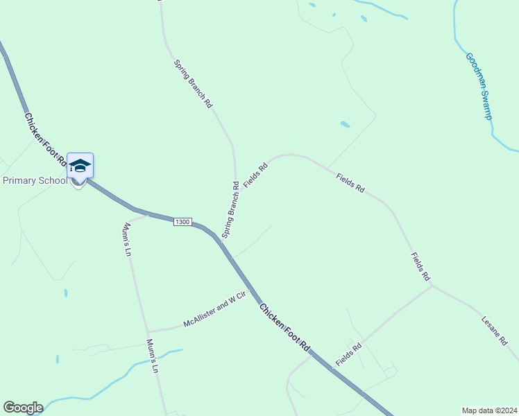 map of restaurants, bars, coffee shops, grocery stores, and more near 1379 Fields Road in Tar Heel