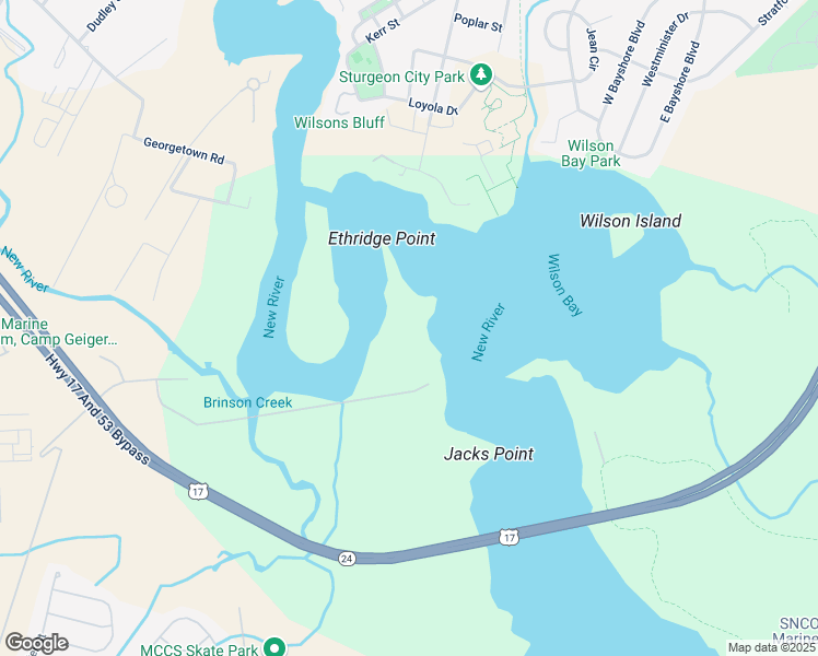 map of restaurants, bars, coffee shops, grocery stores, and more near Unnamed Road in Jacksonville