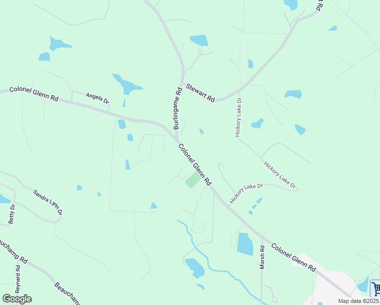 map of restaurants, bars, coffee shops, grocery stores, and more near 19050 Colonel Glenn Road in Little Rock
