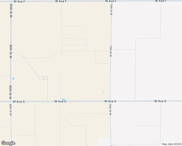 map of restaurants, bars, coffee shops, grocery stores, and more near 47089 70th Street West in Lancaster