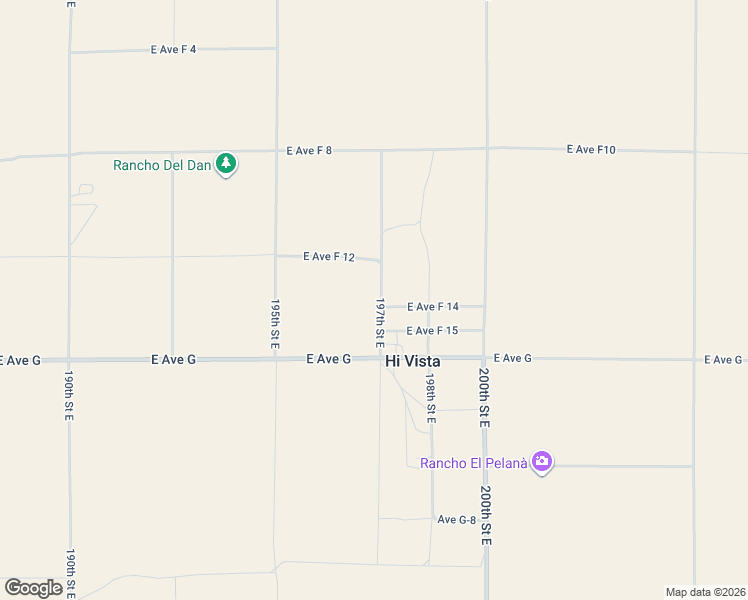 map of restaurants, bars, coffee shops, grocery stores, and more near 46917 197th Street East in Hi Vista