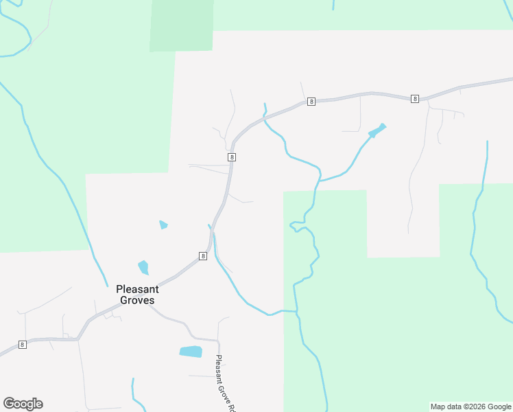 map of restaurants, bars, coffee shops, grocery stores, and more near 3144 County Road 8 in Woodville