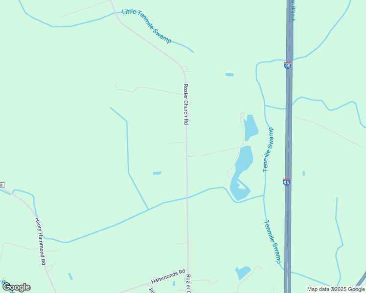 map of restaurants, bars, coffee shops, grocery stores, and more near 1843 Rozier Church Road in Lumberton