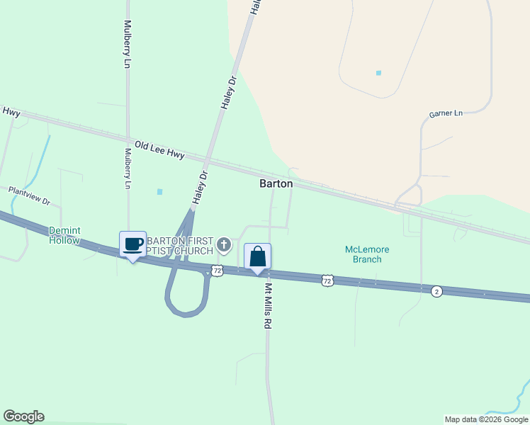 map of restaurants, bars, coffee shops, grocery stores, and more near 129-199 Barton Road in Cherokee