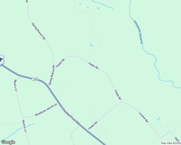 map of restaurants, bars, coffee shops, grocery stores, and more near Fields Road in Robeson County