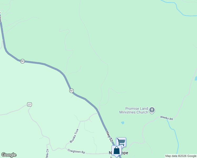 map of restaurants, bars, coffee shops, grocery stores, and more near 277 New Hope Road in Ellijay