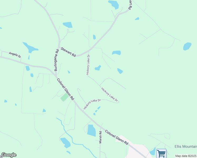 map of restaurants, bars, coffee shops, grocery stores, and more near 2014 Hickory Lake Drive in Little Rock