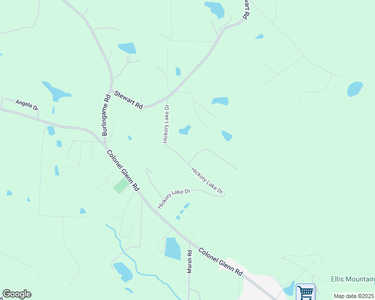 map of restaurants, bars, coffee shops, grocery stores, and more near 2014 Hickory Lake Drive in Little Rock
