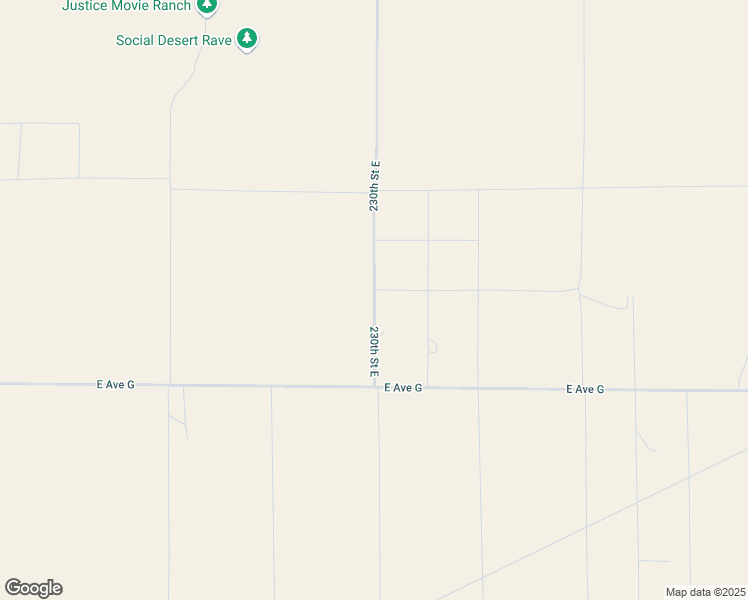 map of restaurants, bars, coffee shops, grocery stores, and more near 230th Street East in Los Angeles County