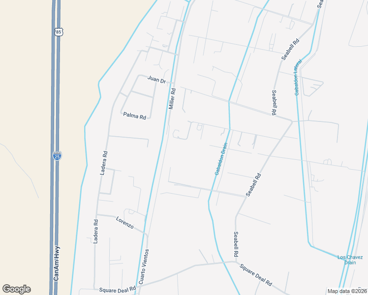 map of restaurants, bars, coffee shops, grocery stores, and more near 36 Jamerson Road in Belen