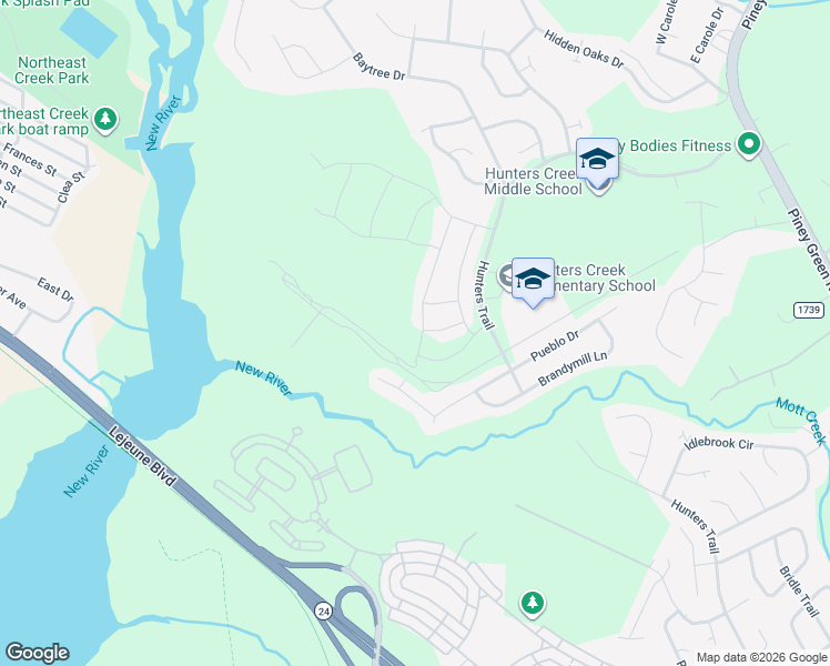 map of restaurants, bars, coffee shops, grocery stores, and more near 902 Haystack Lane in Jacksonville
