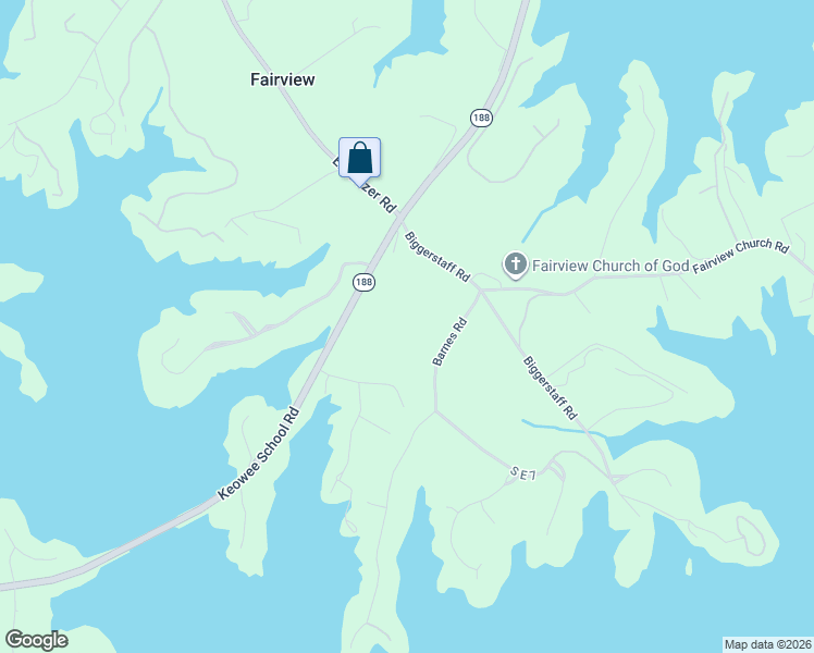 map of restaurants, bars, coffee shops, grocery stores, and more near 160 Biggerstaff Road in Seneca