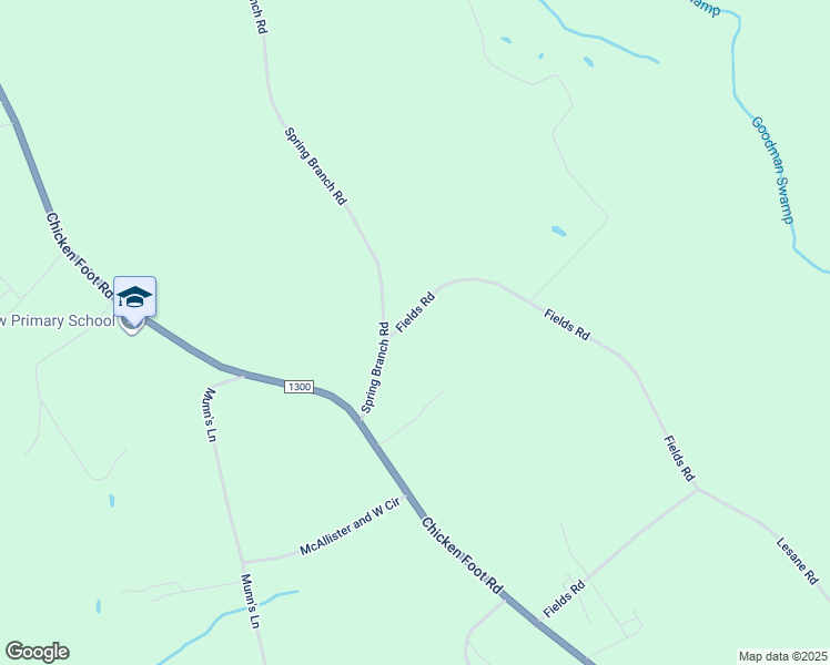 map of restaurants, bars, coffee shops, grocery stores, and more near 1347 Fields Road in Tar Heel
