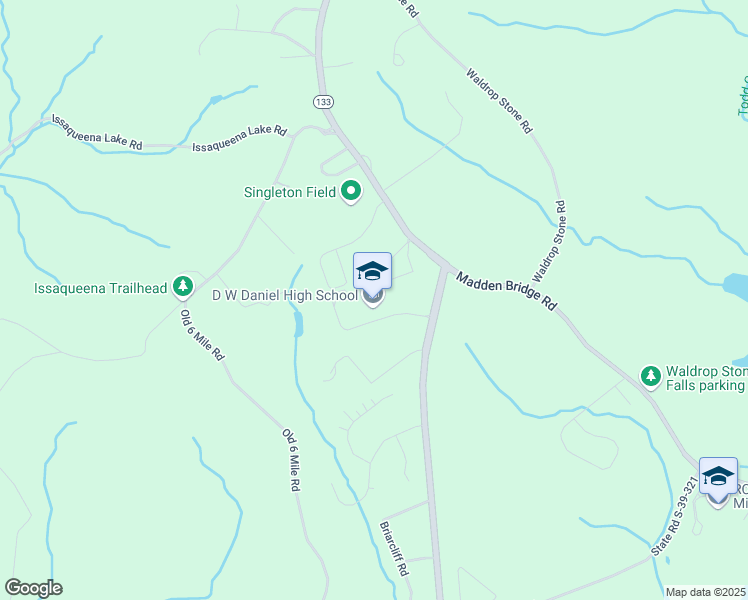 map of restaurants, bars, coffee shops, grocery stores, and more near 1819 6 Mile Highway in Central
