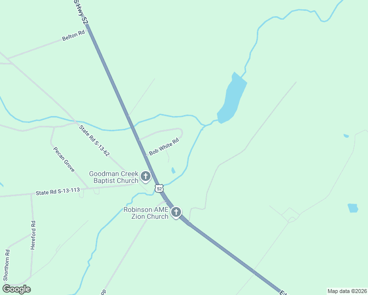 map of restaurants, bars, coffee shops, grocery stores, and more near 122 Bobwhite Road in Cheraw