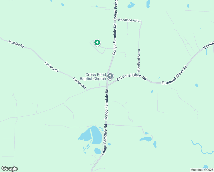 map of restaurants, bars, coffee shops, grocery stores, and more near 101 West Colonel Glenn Road in Little Rock