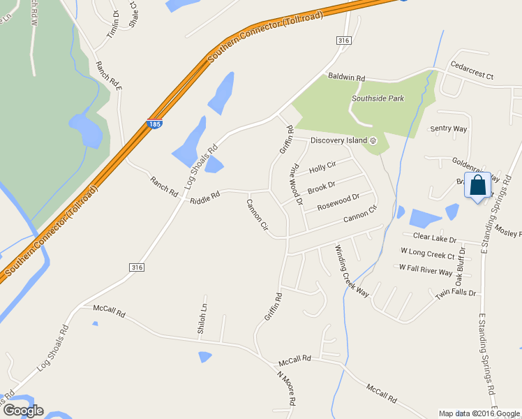 map of restaurants, bars, coffee shops, grocery stores, and more near 7 Cannon Circle in Greenville