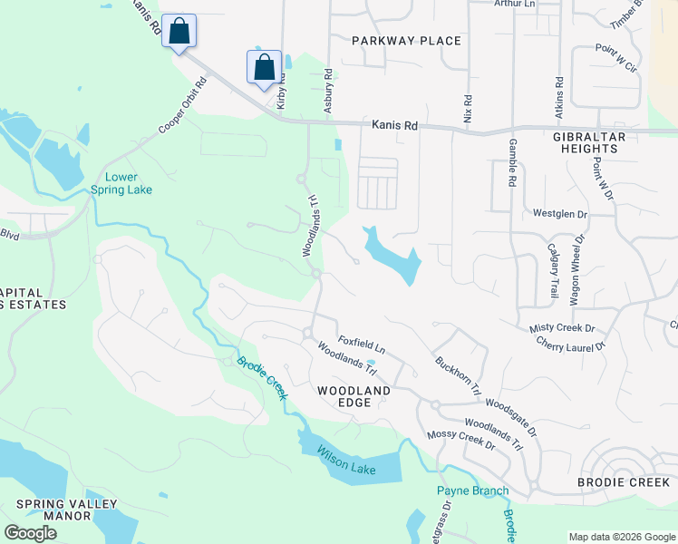 map of restaurants, bars, coffee shops, grocery stores, and more near 2 Hoggards Ridge in Little Rock