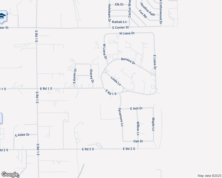 map of restaurants, bars, coffee shops, grocery stores, and more near 1604 East Road 1 South in Chino Valley